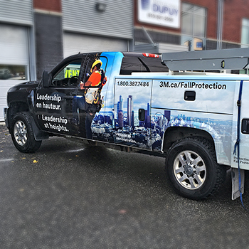 Lettrage d'une camionnette pour 3M