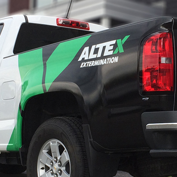 Wrap partiel d'une camionette de Extermination Altex