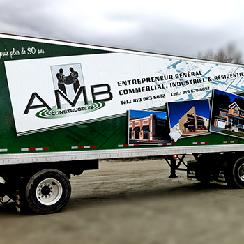 Wrap commercial sur une camion