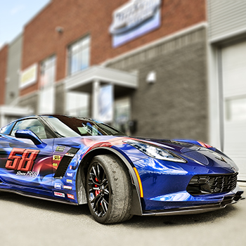 Wrap complet sur Corvette pour Turnbull Specialities Limited