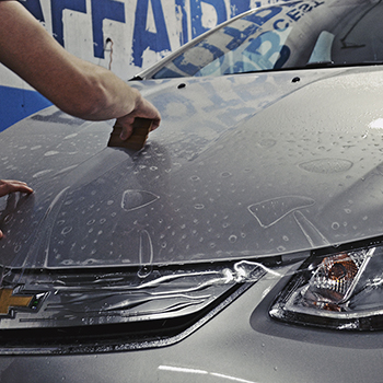 Installation de pellicule de protection