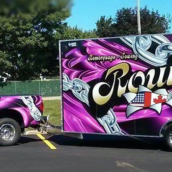 Wrap complet d’une camionnette et d’une remorque de Remorquage Rouillard