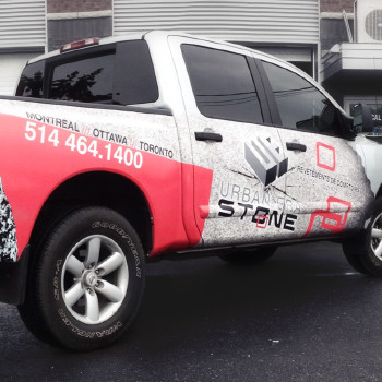 Wrap partiel d’une camionnette de Urban Era Stone